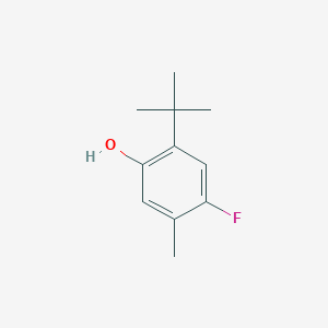 molecular formula C11H15FO B1525897 2-Tert-butyl-4-fluoro-5-methylphenol CAS No. 220901-47-3