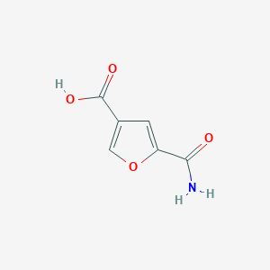 molecular formula C6H5NO4 B1525898 5-Carbamoylfuran-3-carboxylic acid CAS No. 1461706-08-0