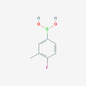 molecular formula C7H8BFO2 B152590 4-Fluoro-3-methylphenylboronic acid CAS No. 139911-27-6