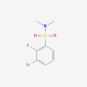 molecular formula C8H9BrFNO2S B1525901 3-Bromo-2-fluoro-N,N-dimethylbenzenesulfonamide CAS No. 871353-11-6