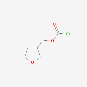 molecular formula C6H9ClO3 B15259012 Oxolan-3-ylmethylchloroformate 