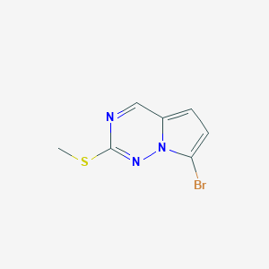7-Bromo-2-(methylsulfanyl)pyrrolo[2,1-f][1,2,4]triazine