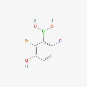 2-Bromo-6-fluoro-3-hydroxyphenylboronic acid