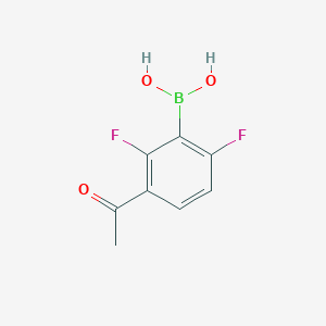 molecular formula C8H7BF2O3 B1525921 3-Acetyl-2,6-difluorophenylboronic acid CAS No. 1451390-81-0