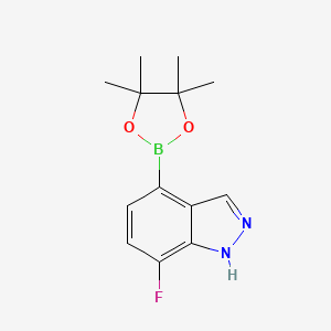 7-fluoro-4-(4,4,5,5-tetramethyl-1,3,2-dioxaborolan-2-yl)-1H-indazole
