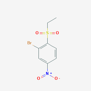 molecular formula C8H8BrNO4S B1525930 2-Bromo-1-(ethanesulfonyl)-4-nitrobenzene CAS No. 900175-19-1