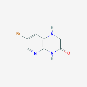molecular formula C7H6BrN3O B1525939 7-Bromo-1,2-dihydropyrido[2,3-b]pyrazin-3(4H)-one CAS No. 957198-15-1