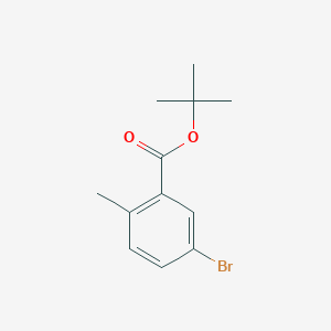 molecular formula C12H15BrO2 B1525940 叔丁基 5-溴-2-甲基苯甲酸酯 CAS No. 1202551-75-4