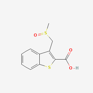 molecular formula C11H10O3S2 B1525941 3-(Methanesulfinylmethyl)-1-benzothiophene-2-carboxylic acid CAS No. 1247628-27-8