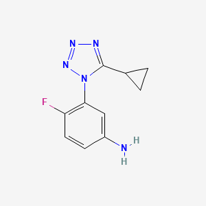 3-(5-cyclopropyl-1H-1,2,3,4-tetrazol-1-yl)-4-fluoroaniline