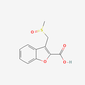 molecular formula C11H10O4S B1525962 3-(Methanesulfinylmethyl)-1-benzofuran-2-carboxylic acid CAS No. 1250163-72-4
