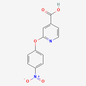 molecular formula C12H8N2O5 B1525969 2-(4-Nitrophenoxy)pyridine-4-carboxylic acid CAS No. 1183195-58-5