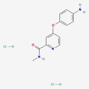 molecular formula C13H15Cl2N3O2 B1525980 4-(4-氨基苯氧基)-N-甲基吡啶-2-甲酰胺二盐酸盐 CAS No. 1036874-79-9