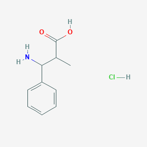 molecular formula C10H14ClNO2 B1525981 3-Amino-2-methyl-3-phenylpropanoic acid hydrochloride CAS No. 180182-02-9