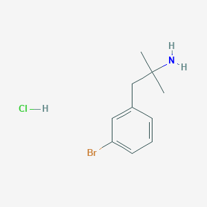 molecular formula C10H15BrClN B1525985 1-(3-Bromophenyl)-2-methylpropan-2-amine hydrochloride CAS No. 1354962-99-4