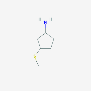 3-(Methylsulfanyl)cyclopentan-1-amine