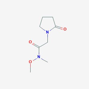 N-methoxy-N-methyl-2-(2-oxopyrrolidin-1-yl)acetamide