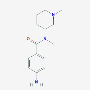 4-amino-N-methyl-N-(1-methylpiperidin-3-yl)benzamide