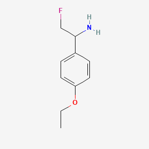 molecular formula C10H14FNO B15260004 1-(4-Ethoxyphenyl)-2-fluoroethan-1-amine 