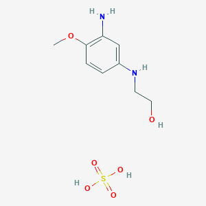 molecular formula C9H16N2O6S B152601 2-氨基-4-羟乙基氨基苯甲醚硫酸盐 CAS No. 83763-48-8