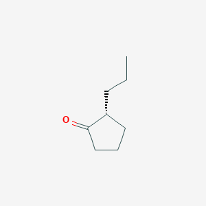 molecular formula C8H14O B15260126 (2R)-2-Propylcyclopentan-1-one 