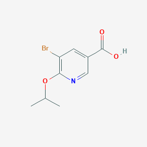 molecular formula C9H10BrNO3 B1526015 5-Bromo-6-isopropoxynicotinic acid CAS No. 1311275-95-2