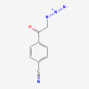 molecular formula C9H6N4O B1526018 4-(2-Azidoacetyl)benzonitrile CAS No. 622787-69-3