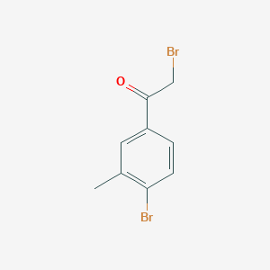 molecular formula C9H8Br2O B1526021 2-溴-1-(4-溴-3-甲基苯基)乙酮 CAS No. 3114-08-7