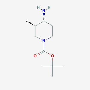 molecular formula C11H22N2O2 B1526027 Tert-butyl cis-4-amino-3-methylpiperidine-1-carboxylate CAS No. 1039741-10-0