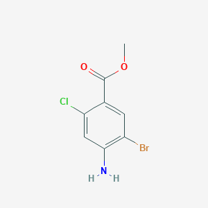 4-Amino-5-bromo-2-chloro-benzoic acid methyl ester