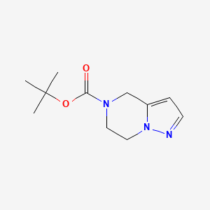 B1526039 tert-butyl 6,7-dihydropyrazolo[1,5-a]pyrazine-5(4H)-carboxylate CAS No. 165894-06-4