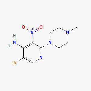 5-Bromo-2-(4-methylpiperazin-1-yl)-3-nitropyridin-4-amine