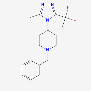 1-Benzyl-4-[3-(1,1-difluoroethyl)-5-methyl-1,2,4-triazol-4-yl]piperidine