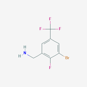 3-Bromo-2-fluoro-5-trifluoromethylbenzylamine