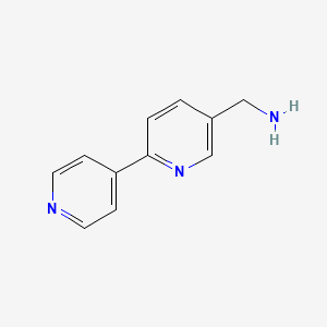 B1526050 [2,4'-Bipyridin]-5-ylmethanamine CAS No. 1255638-56-2