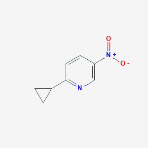 molecular formula C8H8N2O2 B1526052 2-Cyclopropyl-5-nitropyridine CAS No. 1190380-55-2