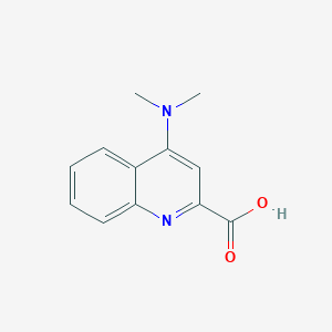 molecular formula C12H12N2O2 B1526055 4-(二甲氨基)喹啉-2-羧酸 CAS No. 916450-76-5
