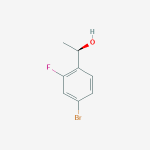 molecular formula C8H8BrFO B1526058 (1R)-1-(4-bromo-2-fluorophenyl)ethan-1-ol CAS No. 749932-80-7