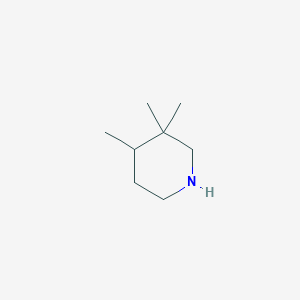molecular formula C8H17N B1526059 3,3,4-Trimethylpiperidine CAS No. 1461715-19-4