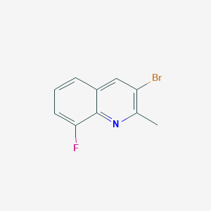molecular formula C10H7BrFN B1526063 3-Bromo-8-fluoro-2-methylquinoline CAS No. 1259519-95-3