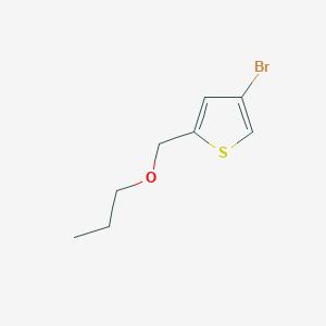 molecular formula C8H11BrOS B1526064 4-溴-2-(丙氧甲基)噻吩 CAS No. 1065184-25-9