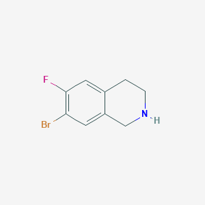 molecular formula C9H9BrFN B1526067 7-Bromo-6-fluoro-1,2,3,4-tetrahydroisoquinoline CAS No. 1233526-83-4