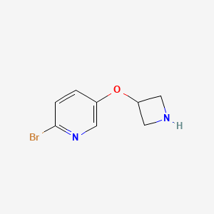 molecular formula C8H9BrN2O B1526081 5-(Azetidin-3-yloxy)-2-bromopyridine CAS No. 1146089-82-8