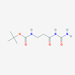 molecular formula C9H17N3O4 B1526090 tert-butyl N-[3-(carbamoylamino)-3-oxopropyl]carbamate CAS No. 220067-94-7