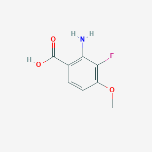 molecular formula C8H8FNO3 B1526091 2-Amino-3-fluoro-4-methoxybenzoic acid CAS No. 1180497-45-3