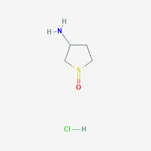 molecular formula C4H10ClNOS B1526092 3-Amino-1lambda4-thiolan-1-one hydrochloride CAS No. 1354957-73-5