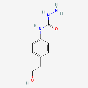 molecular formula C9H13N3O2 B1526097 3-Amino-1-[4-(2-hydroxyethyl)phenyl]urea CAS No. 1251026-72-8