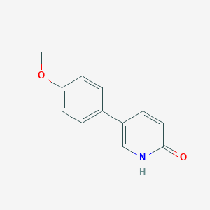 molecular formula C12H11NO2 B152610 5-(4-Methoxyphenyl)pyridin-2(1H)-one CAS No. 53242-51-6