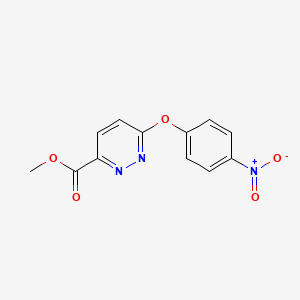 molecular formula C12H9N3O5 B1526101 Methyl 6-(4-nitrophenoxy)pyridazine-3-carboxylate CAS No. 1354961-27-5