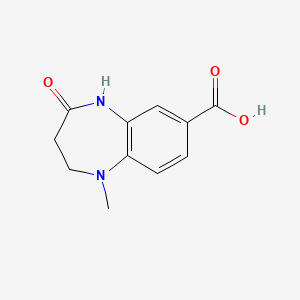 1-methyl-4-oxo-2,3,4,5-tetrahydro-1H-1,5-benzodiazepine-7-carboxylic acid